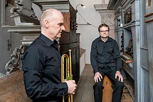 Válka a mír v barokních hudebních obrazech, varhanní koncert, Pavel Černý (varhany), Jaroslav Rouček (barokní trubka), Festival komorní hudby Český Krumlov 26. 6. 2022, foto: Lubor Mrázek