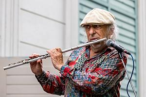 Jiří Stivín a Cindži renta, Jazz nad Vltavou, Festival komorní hudby Český Krumlov 28. 6. 2022, foto: Lubor Mrázek