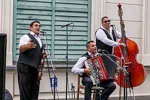 Jiří Stivín a Cindži renta, Jazz nad Vltavou, Festival komorní hudby Český Krumlov 28. 6. 2022, foto: Lubor Mrázek