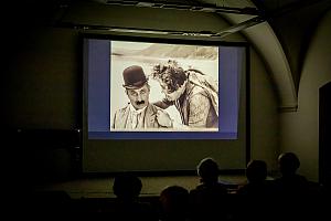 Milenky starého kriminálníka, projekce němého filmu s živou hudbou z hudebního archivu českokrumlovského kina, Festival komorní hudby Český Krumlov 30. 6. 2022, foto: Lubor Mrázek