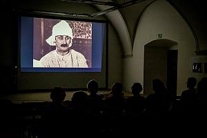 Milenky starého kriminálníka, projekce němého filmu s živou hudbou z hudebního archivu českokrumlovského kina, Festival komorní hudby Český Krumlov 30. 6. 2022, foto: Lubor Mrázek