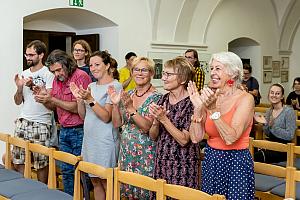 Milenky starého kriminálníka, projekce němého filmu s živou hudbou z hudebního archivu českokrumlovského kina, Festival komorní hudby Český Krumlov 30. 6. 2022, foto: Lubor Mrázek