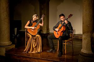 Nokturno s číší vína, Nina Havelková (kytara), Duo Manera - Soňa Vimrová a Miroslav Žára (kytara), Festival komorní hudby Český Krumlov 1. 7. 2022, foto: Lubor Mrázek