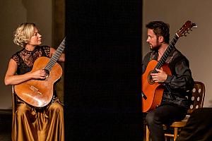 Nokturno s číší vína, Nina Havelková (kytara), Duo Manera - Soňa Vimrová a Miroslav Žára (kytara), Festival komorní hudby Český Krumlov 1. 7. 2022, foto: Lubor Mrázek