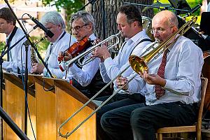 Jazzband Schwarzenberské gardy, Festival komorní hudby Český Krumlov 2. 7. 2023, foto: Lubor Mrázek (35/52)