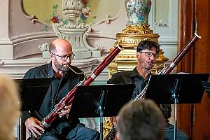 Skladby pro dechovou harmonii mezi Madridem, Vídní a Českým Krumlovem, Joan Enric Lluna - klarinet, Harmonia Mozartiana Pragensis, Festival komorní hudby Český Krumlov 6. 7. 2023, foto: Lubor Mrázek (4/25)