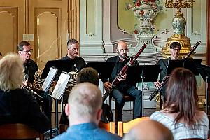 Skladby pro dechovou harmonii mezi Madridem, Vídní a Českým Krumlovem, Joan Enric Lluna - klarinet, Harmonia Mozartiana Pragensis, Festival komorní hudby Český Krumlov 6. 7. 2023, foto: Lubor Mrázek (6/25)