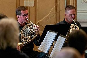 Skladby pro dechovou harmonii mezi Madridem, Vídní a Českým Krumlovem, Joan Enric Lluna - klarinet, Harmonia Mozartiana Pragensis, Festival komorní hudby Český Krumlov 6. 7. 2023, foto: Lubor Mrázek (18/25)