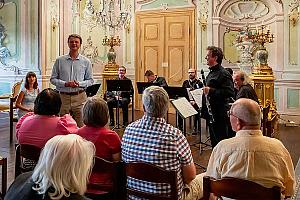 Skladby pro dechovou harmonii mezi Madridem, Vídní a Českým Krumlovem, Joan Enric Lluna - klarinet, Harmonia Mozartiana Pragensis, Festival komorní hudby Český Krumlov 6. 7. 2023, foto: Lubor Mrázek (22/25)