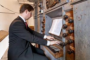 Varhanní koncert - Miroslav Kejmar - trubka, Přemysl Kšica - varhany, Festival komorní hudby Český Krumlov 30. 6. 2024, foto: Lubor Mrázek (1/11)