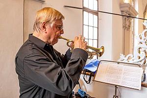 Varhanní koncert - Miroslav Kejmar - trubka, Přemysl Kšica - varhany, Festival komorní hudby Český Krumlov 30. 6. 2024, foto: Lubor Mrázek (3/11)