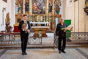 Varhanní koncert - Miroslav Kejmar - trubka, Přemysl Kšica - varhany, Festival komorní hudby Český Krumlov 30. 6. 2024, foto: Lubor Mrázek (10/11)